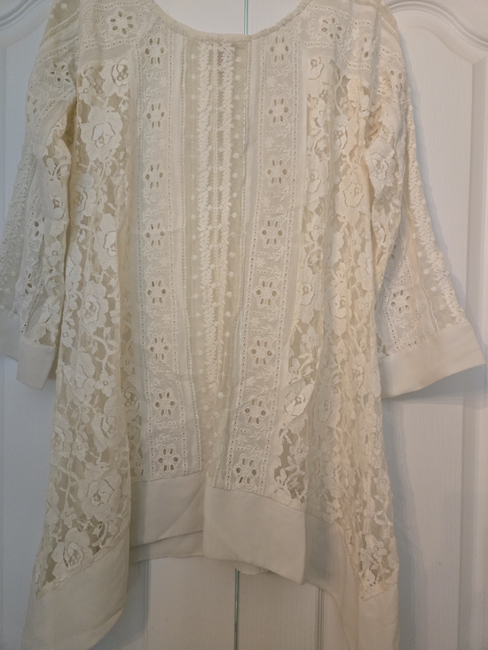 Sundance Tops - Sundance Ivory Lace Boho Tunic Top
